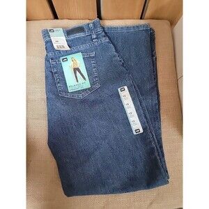Lee Women's Relaxed Fit All Cotton Straight Leg Jeans Denim Stone Size 12Med New